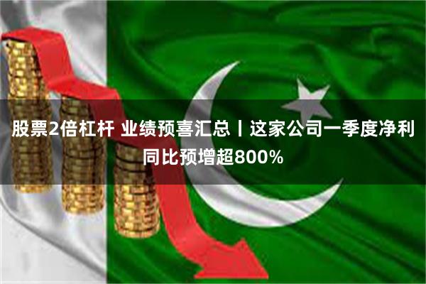 股票2倍杠杆 业绩预喜汇总丨这家公司一季度净利同比预增超800%