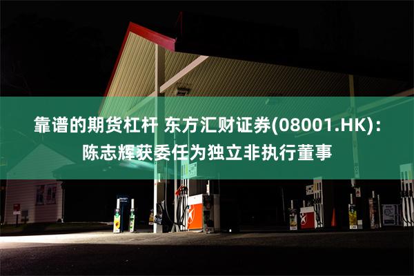 靠谱的期货杠杆 东方汇财证券(08001.HK)：陈志辉获委任为独立非执行董事