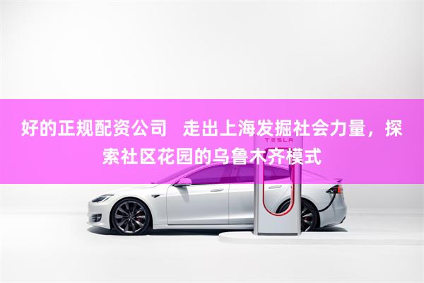 好的正规配资公司   走出上海发掘社会力量，探索社区花园的乌鲁木齐模式