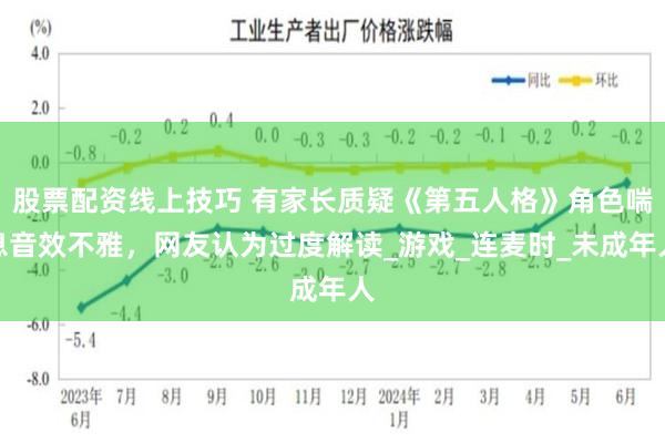 股票配资线上技巧 有家长质疑《第五人格》角色喘息音效不雅，网友认为过度解读_游戏_连麦时_未成年人